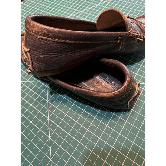 Minnetonka Mens Brown Leather Moccasins Size 11 main image 6